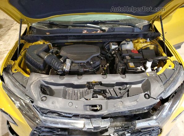 3GNKBKRS4NS238248 2022 CHEVROLET BLAZER Золотой Вид подкапотного пространства