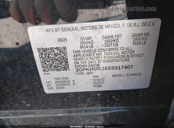 3GPKHVRJXSS517407 2025 HONDA PROLOGUE Black 