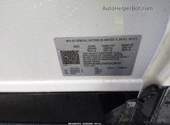 3GPKHXRJ7SS512872 2025 HONDA PROLOGUE White Widok komory silnika
