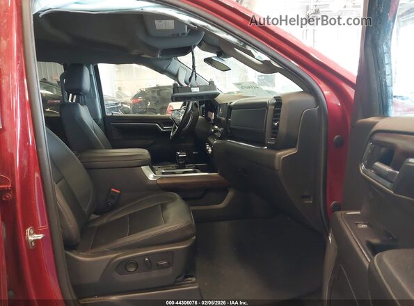 3GTUUDED9PG187348 2023 GMC SIERRA Maroon Front interior view