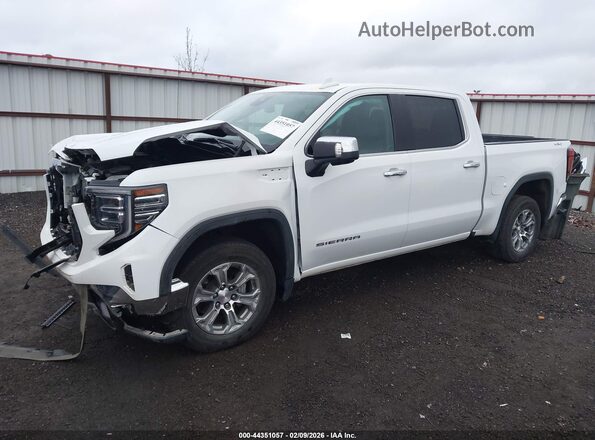 3GTUUDED9RG303859 2024 GMC SIERRA White Առջևի ձախ երեք քառորդ տեսարան
