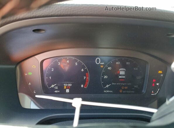 3HDSA1H34SM705067 2025 ACURA ADX Black Instrument cluster view