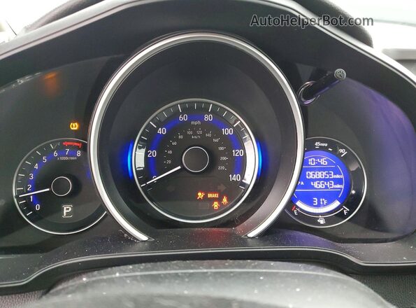 3HGGK5H41KM712807 2019 HONDA FIT Black Սարքավորումների վահանակի տեսք