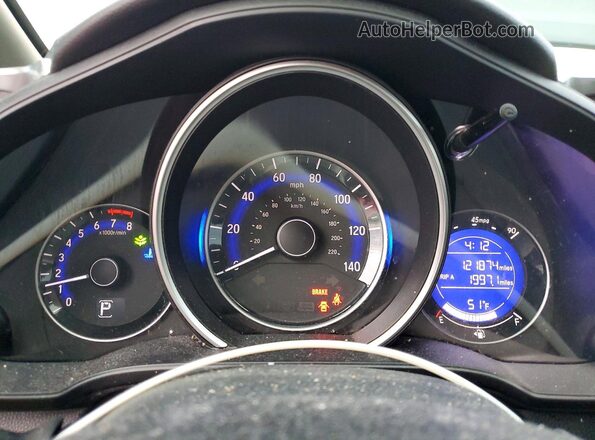 3HGGK5H68JM711086 2018 HONDA FIT Red Widok zestawu wskaźników