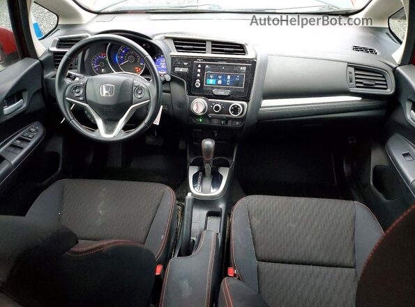 3HGGK5H68JM711086 2018 HONDA FIT Red Widok deski rozdzielczej
