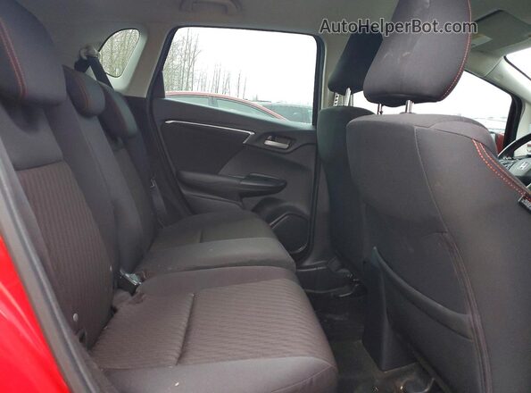 3HGGK5H68JM711086 2018 HONDA FIT Red Widok wnętrza z tyłu