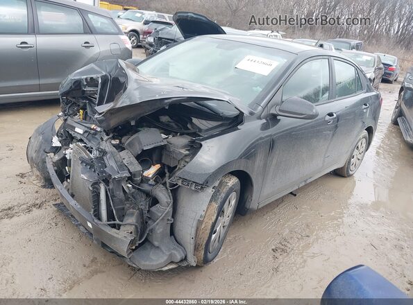 3KPA24AB6KE227760 2019 KIA RIO Черный Передняя левая четверть