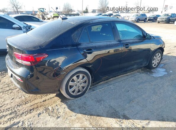 3KPA24AD2ME377384 2021 KIA RIO Черный Задняя правая четверть