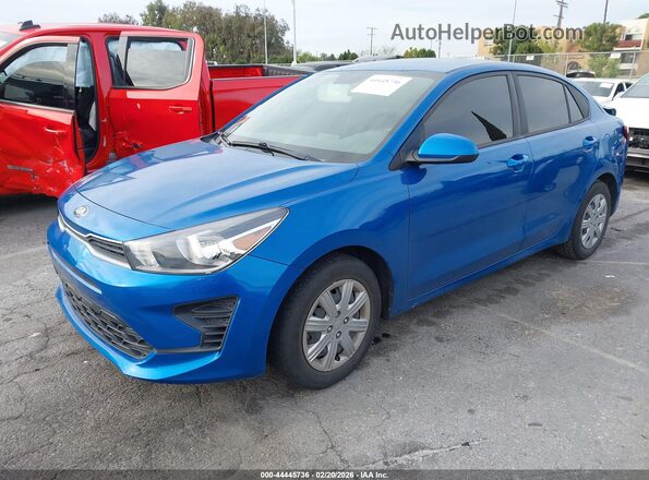 3KPA24AD4ME403578 2021 KIA RIO Blue 