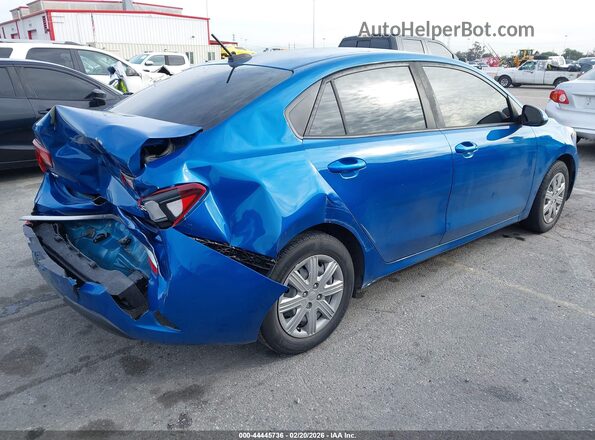 3KPA24AD4ME403578 2021 KIA RIO Blue 