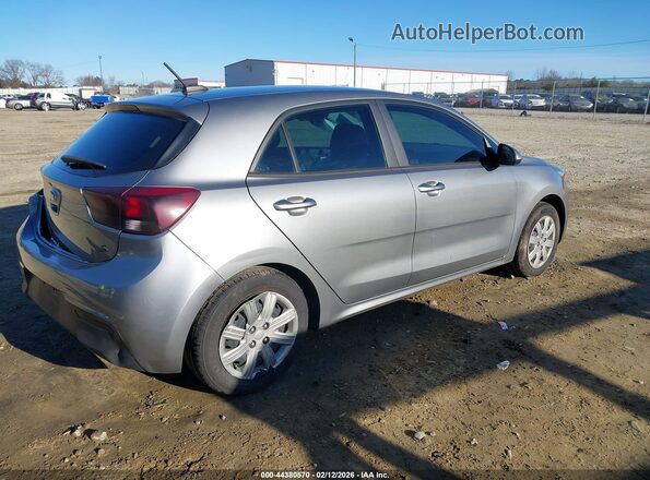 3KPA25AD0ME375882 2021 KIA RIO 5-DOOR Gray Trasero derecho