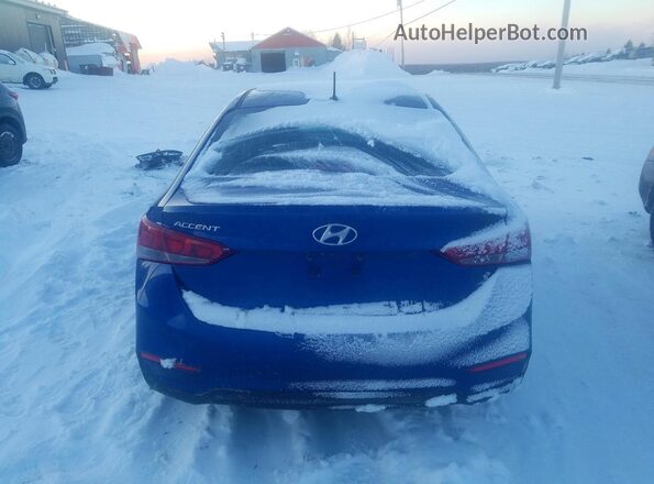 3KPC24A31JE005336 2018 HYUNDAI ACCENT Синий Вид сзади