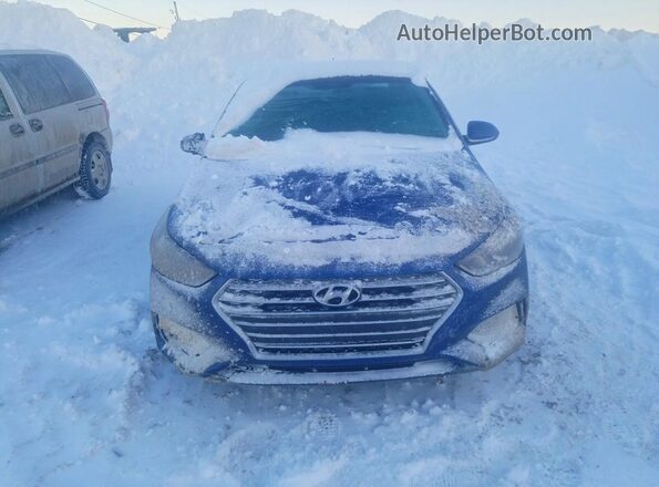 3KPC24A31JE005336 2018 HYUNDAI ACCENT Синий Вид спереди