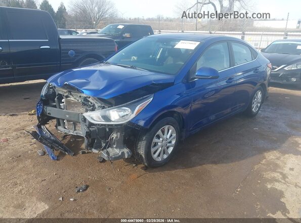 3KPC24A31KE080216 2019 HYUNDAI ACCENT Blue Առջևի ձախ երեք քառորդ տեսարան