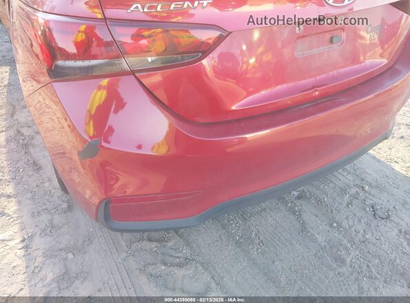 3KPC24A36JE007499 2018 HYUNDAI ACCENT Red Widok zestawu wskaźników