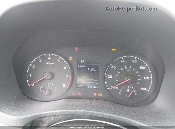 3KPC24A66LE125470 2020 HYUNDAI ACCENT Черный Вид задних сидений