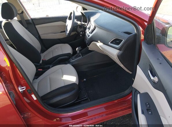 3KPC24A66LE125985 2020 HYUNDAI ACCENT Red Widok wnętrza z przodu