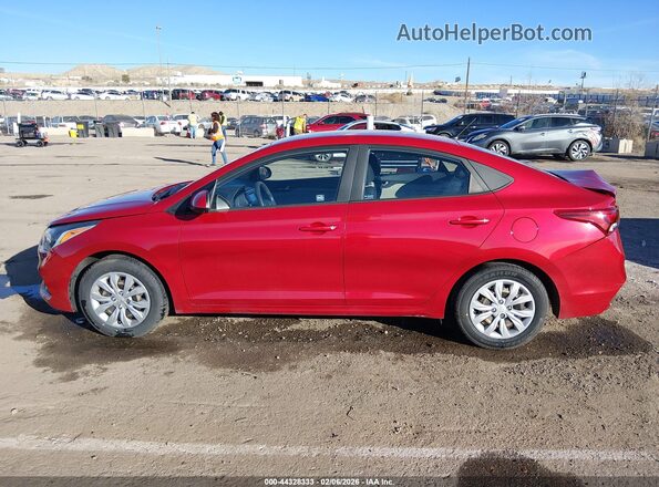 3KPC24A66LE125985 2020 HYUNDAI ACCENT Red Widok wnętrza z tyłu