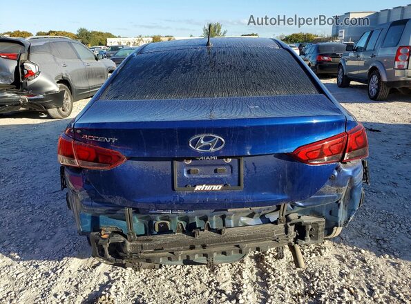 3KPC24A68LE099812 2020 HYUNDAI ACCENT Синий Вид салона спереди