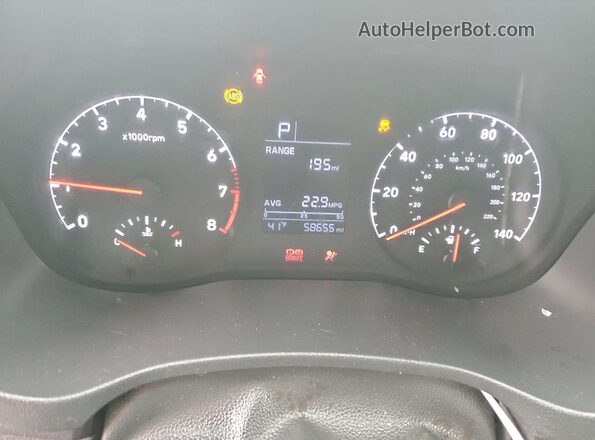 3KPC24A68NE157498 2022 HYUNDAI ACCENT Black ხელსაწყოთა პანელის ხედი