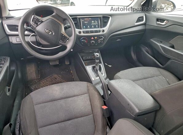 3KPC24A68NE157498 2022 HYUNDAI ACCENT Black წინა პანელის ხედი