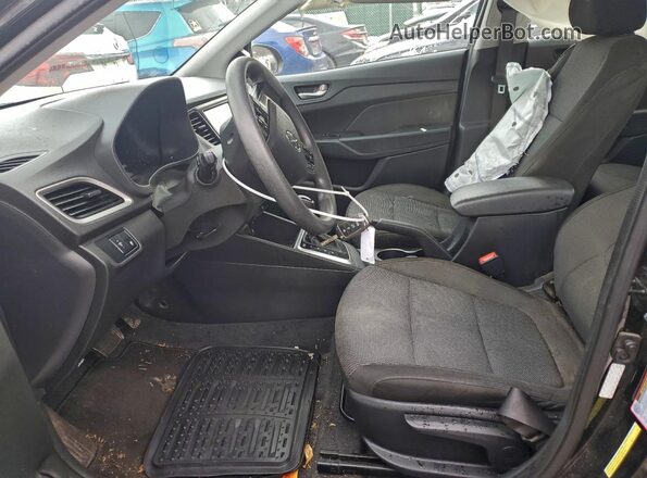 3KPC24A68NE157498 2022 HYUNDAI ACCENT Black წინა სალონის ხედი