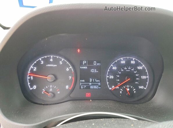 3KPC24A68NE167576 2022 HYUNDAI ACCENT Blue Սարքավորումների վահանակի տեսք