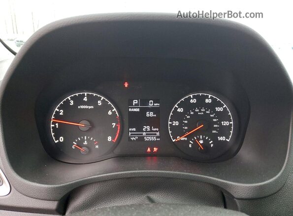 3KPC24A6XNE156272 2022 HYUNDAI ACCENT White Widok zestawu wskaźników