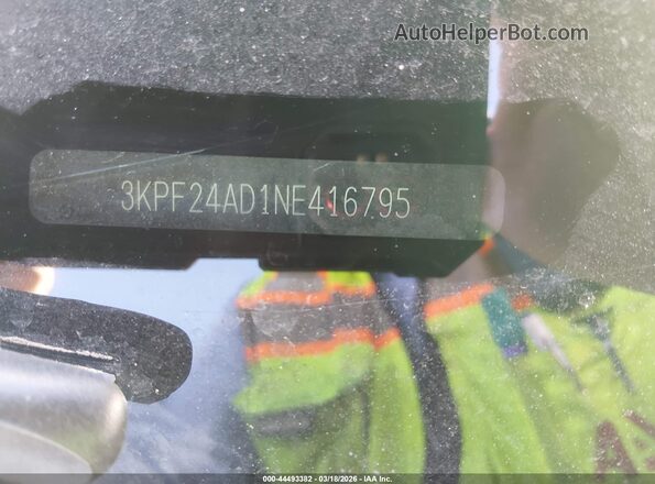 3KPF24AD1NE416795 2022 KIA FORTE Blue ძრავის განყოფილების ხედი