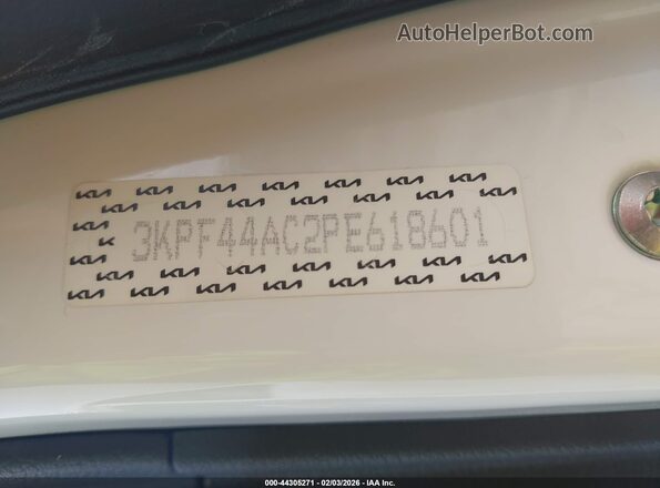 3KPF44AC2PE618601 2023 KIA FORTE White Вид підкапотного простору