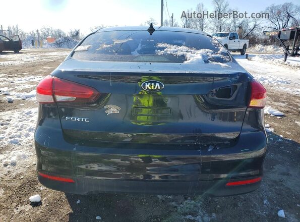3KPFK4A77JE221918 2018 KIA FORTE Черный Вид сзади