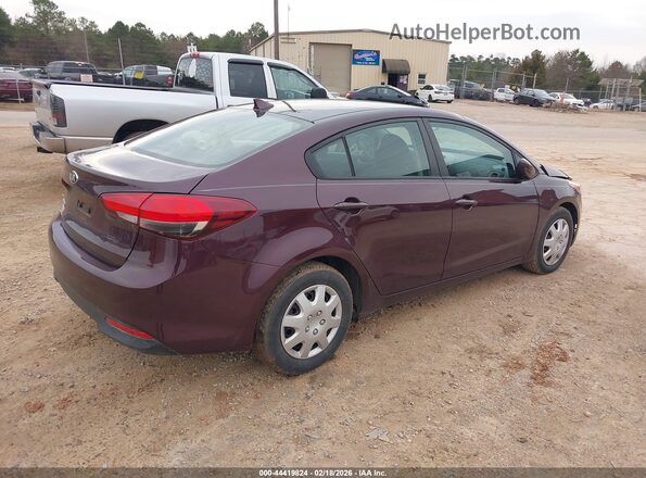 3KPFK4A78JE182899 2018 KIA FORTE Burgundy Tył prawy