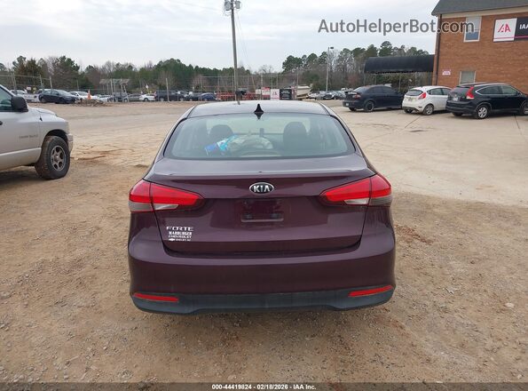 3KPFK4A78JE182899 2018 KIA FORTE Burgundy 