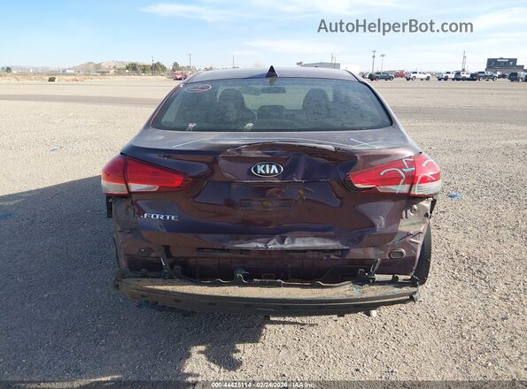 3KPFL4A71JE235987 2018 KIA FORTE Burgundy 