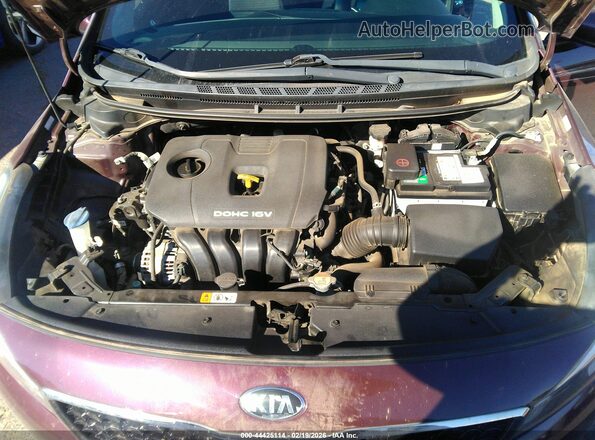 3KPFL4A71JE235987 2018 KIA FORTE Burgundy Հետևի տեսք