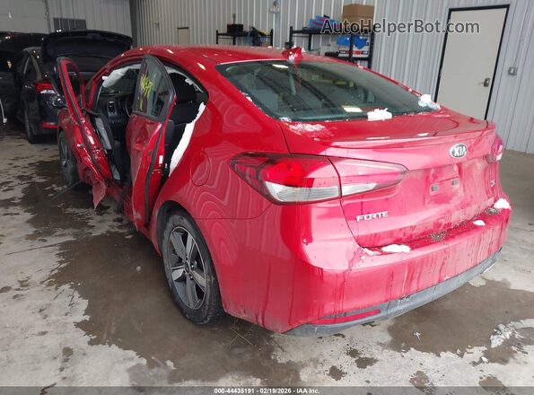 3KPFL4A76JE219624 2018 KIA FORTE Red Trasero izquierdo