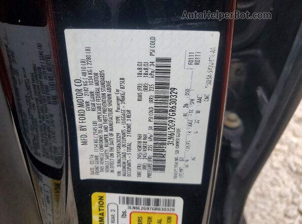 3LN6L2G97GR630329 2016 LINCOLN MKZ Black 