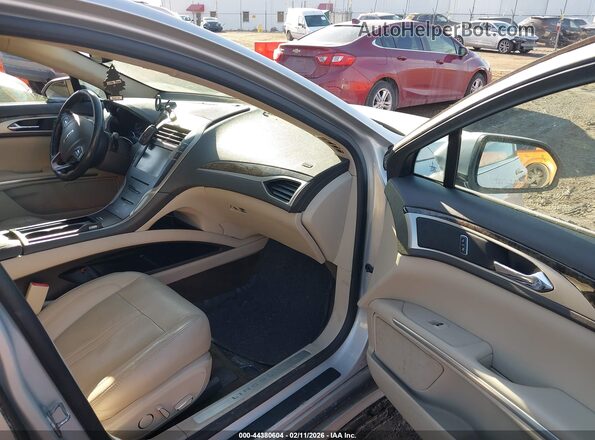 3LN6L2LU1GR625749 2016 LINCOLN MKZ HYBRID Silver წინა სალონის ხედი