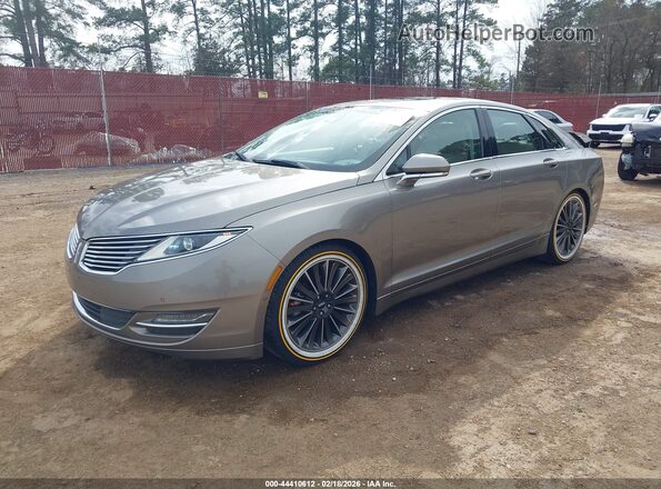 3LN6L2LU4GR625017 2016 LINCOLN MKZ HYBRID Beige Առջևի ձախ երեք քառորդ տեսարան