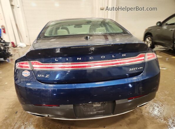 3LN6L5F96HR663553 2017 LINCOLN MKZ Blue უკანა ხედი