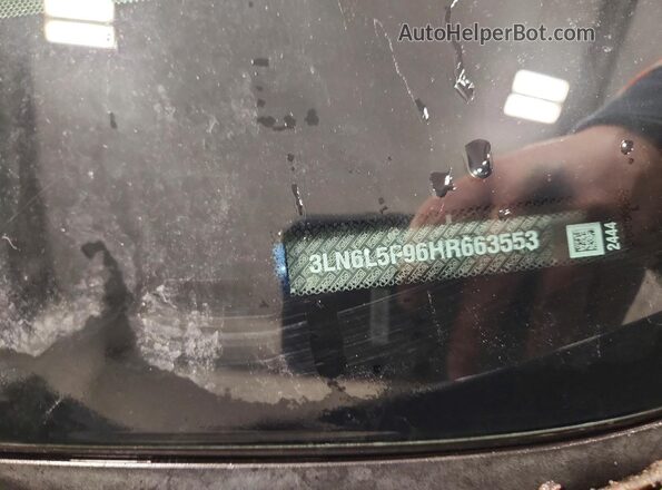 3LN6L5F96HR663553 2017 LINCOLN MKZ Blue ძრავის განყოფილების ხედი