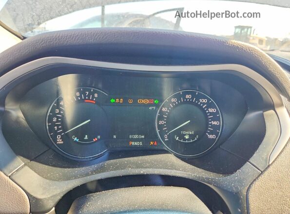 3LN6L5F96HR663553 2017 LINCOLN MKZ Blue ხელსაწყოთა პანელის ხედი