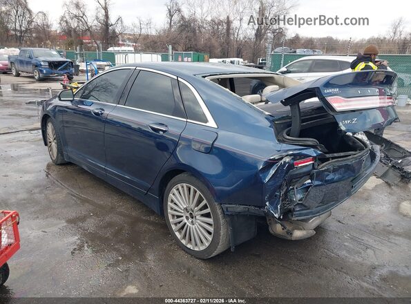 3LN6L5F9XHR634475 2017 LINCOLN MKZ Blue Հետևի ձախ