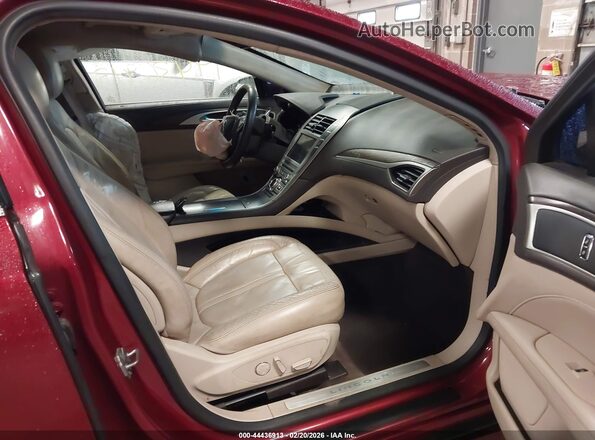 3LN6L5MU2HR608072 2017 LINCOLN MKZ HYBRID Red Սալոնի դիմացի տեսք