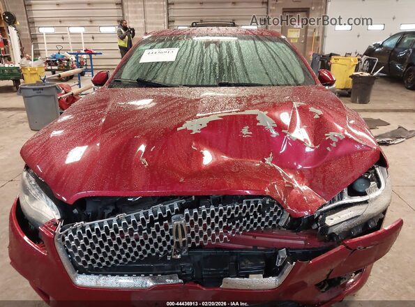 3LN6L5MU2HR608072 2017 LINCOLN MKZ HYBRID Red Սարքավորումների վահանակի տեսք