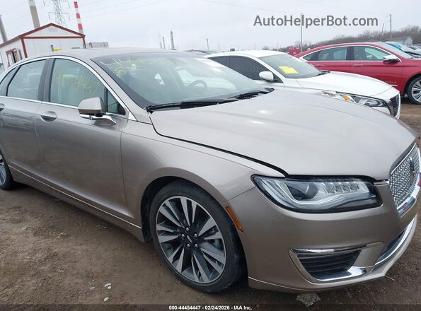 3LN6L5MUXJR605474 2018 LINCOLN MKZ HYBRID Beige Front view