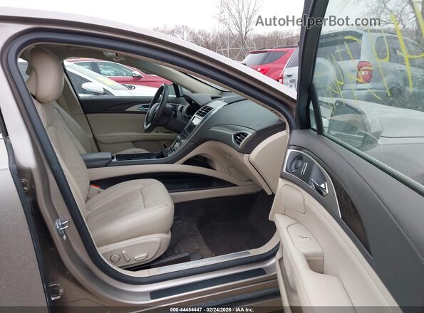 3LN6L5MUXJR605474 2018 LINCOLN MKZ HYBRID Beige Front interior view