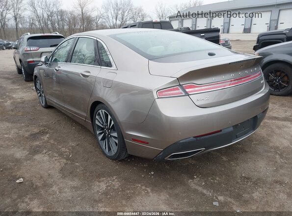 3LN6L5MUXJR605474 2018 LINCOLN MKZ HYBRID Beige Rear left