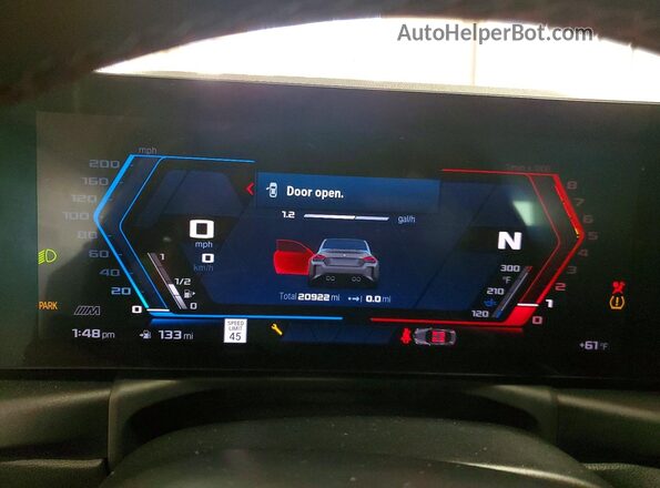 3MF13DM02P8C99484 2023 BMW M2 Серебряный Вид щитка приборов