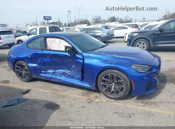 3MF23DM08T8F90070 2026 BMW M2 Blue Սարքավորումների վահանակի տեսք